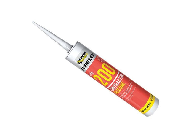 Everbuild Sika Everflex® LMA 200 Contractor's Silicone 295ml Black Everbuild Sika - RockBottom Northamptin