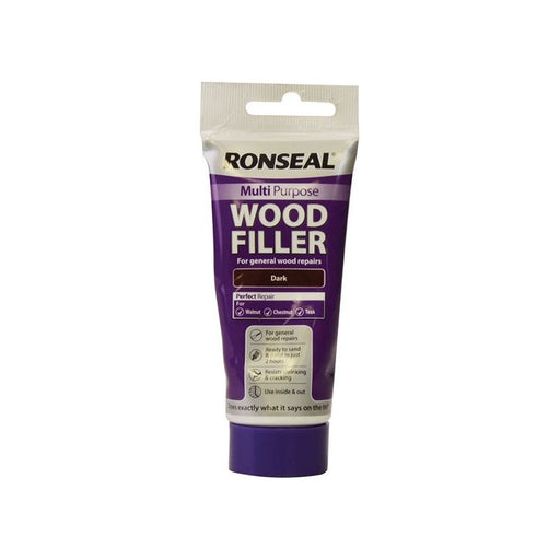 Ronseal Multipurpose Wood Filler Tube Dark 100g Ronseal - RockBottom Nothampton
