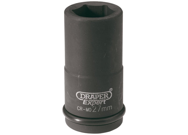 Draper HI-TORQ 6 Point Deep Impact Socket, 3/4" Sq. Dr., 27mm 71908 Draper - Town Tools 