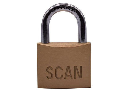 Scan Brass Padlock 40mm Keyed Alike Pack of 2 Scan - RockBottom Nothampton