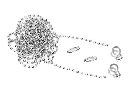Faithfull Brass Ball Chain Kit Nickel Plated 1m Faithfull - RockBottom Northampton
