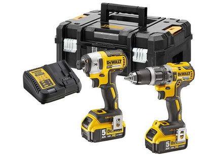 Dewalt Power Tools DCK266P2T XR Brushless Twin Pack 18V 2 x 5.0Ah Li-ion DeWALT Power Tools - RockBottom Northampton
