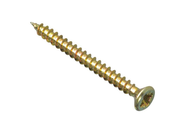 Forgefix Multi-Purpose Pozi Compatible Screw CSK ST ZYP 3.5 x 50mm Box 200 ForgeFix - RockBottom Northampton