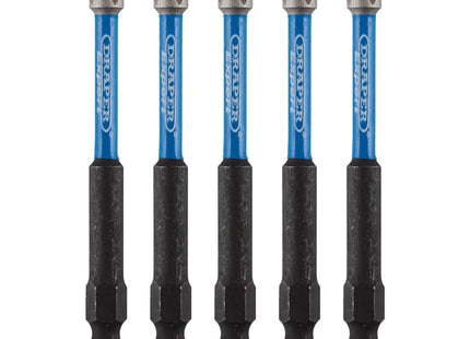 Draper Expert Cross Slot/PH Type Impact Screwdriver Bits, No.2 x 75mm, 1/4" Hex Draper - Town Tools 