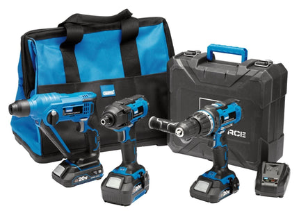 Draper Storm Force 20V Cordless Fixing Kit (8 Piece) 40449 Draper - Town Tools 