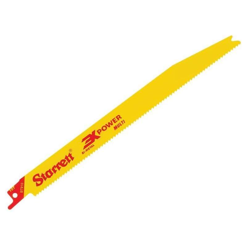Starrett BT910-5 Bi-Metal Reciprocating Blade, Tapered 228mm 10 TPI (Pack 5) Starrett - RockBottom Nothampton