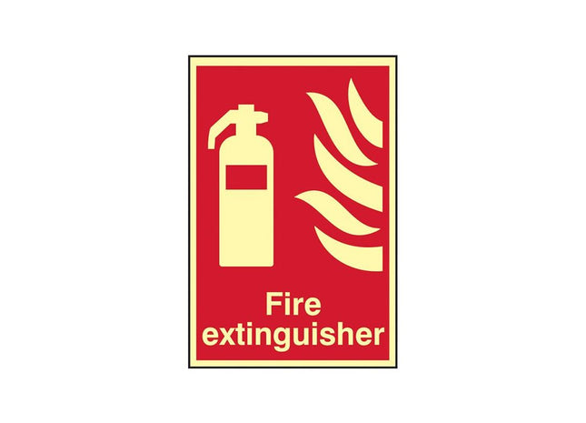 Scan Fire Extinguisher Photoluminescent - 200 x 300mm Scan - RockBottom Nothampton