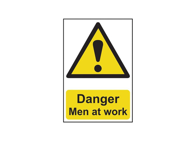Scan Danger Men At Work - PVC Sign 200 x 300mm Scan - RockBottom Nothampton