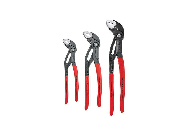 Knipex Cobra® Water Pump Pliers Set, 3 Piece Knipex - RockBottom Northampton