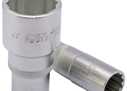 Draper Elora Deep Bi-Hexagon Socket, 1/2" Sq. Dr., 27mm Draper - Town Tools