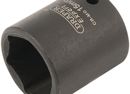 Draper Expert HI-TORQ 6 Point Impact Socket, 1/4" Sq. Dr., 15mm Draper - Town Tools 