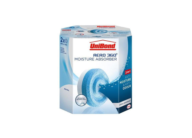 Unibond AERO 360º Moisture Absorber Neutral Refills (Pack 2) UniBond - RockBottom Northampton