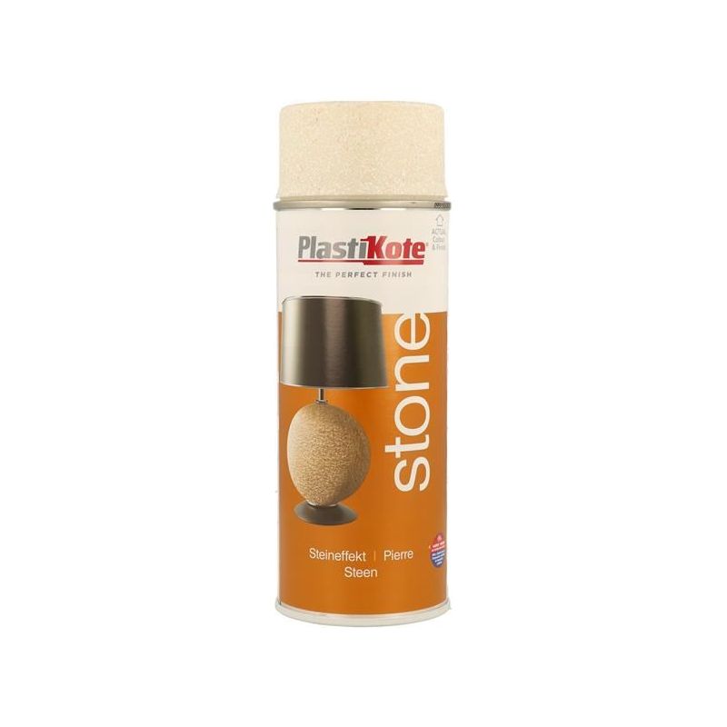 Plastikote Stone Touch Spray Alabaster 400ml PlastiKote - RockBottom Nothampton
