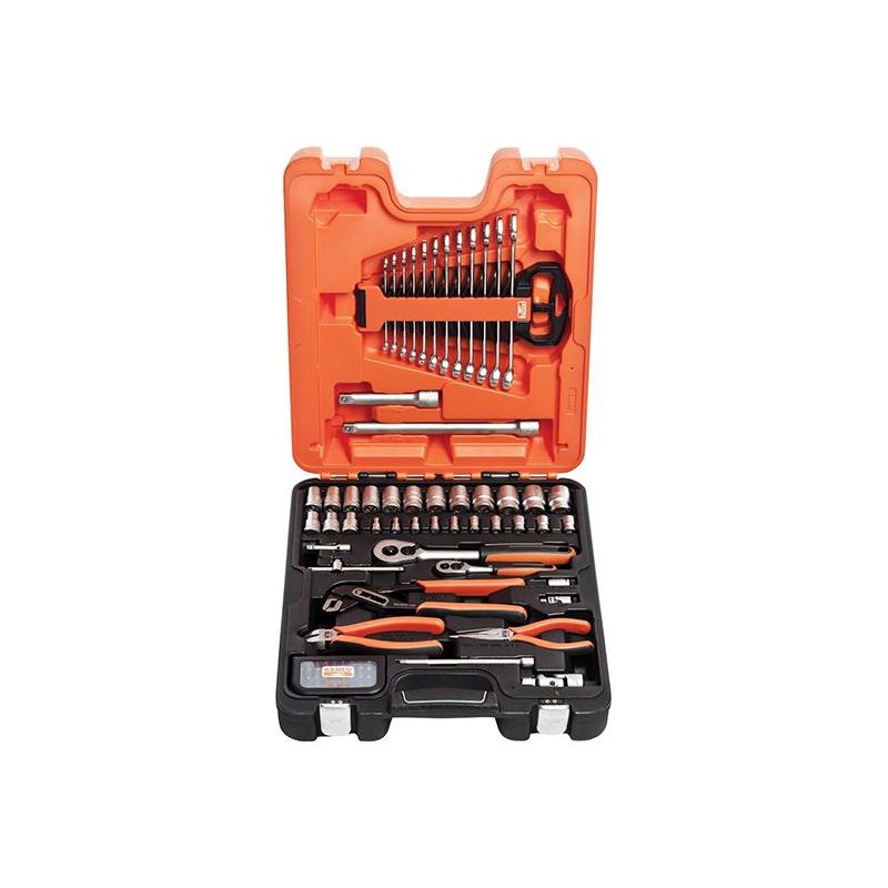Bahco S81MIX 1/4 & 1/2in Drive Socket Spanner & Pliers Set, 81 Piece Bahco - RockBottom Northampton
