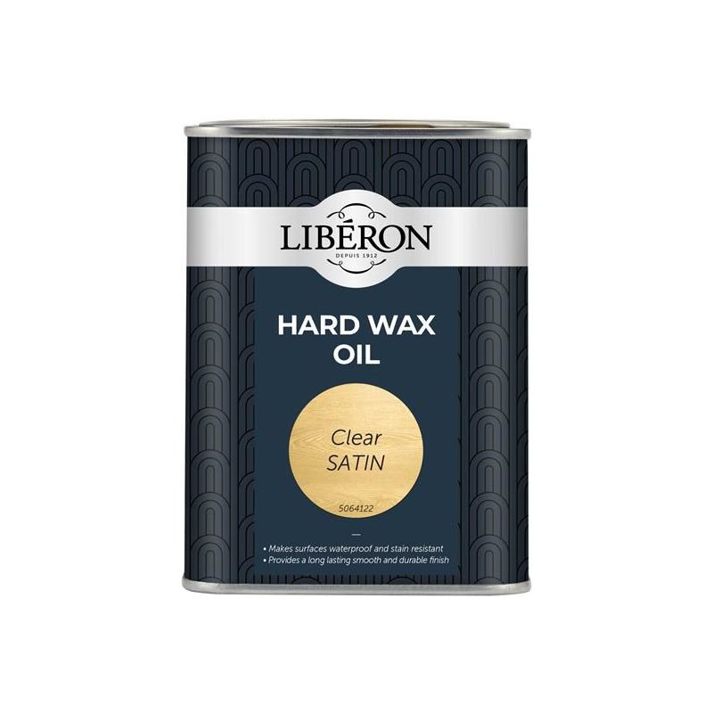 Liberon Hard Wax Oil Clear Satin 1 litre Liberon - RockBottom Northampton