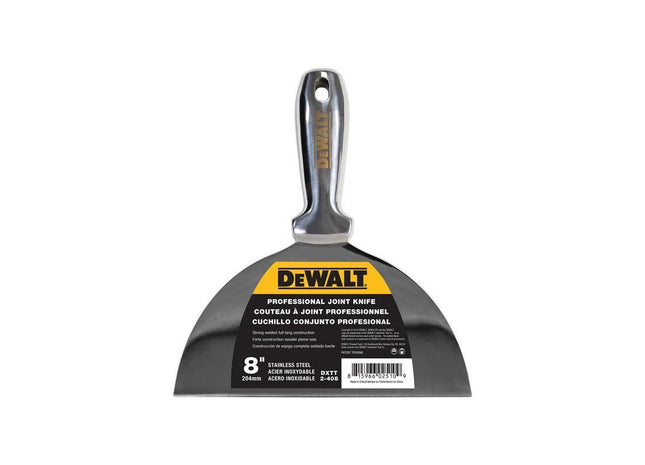 Dewalt Drywall Stainless Steel Jointing/Filling Knife 200mm (8in) DEWALT Drywall - RockBottom Northampton
