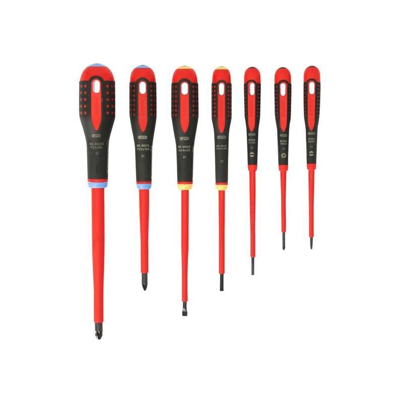 Bahco BE-9888S ERGO™ VDE Insulated Screwdriver Set, 7 Piece Bahco - RockBottom Northampton