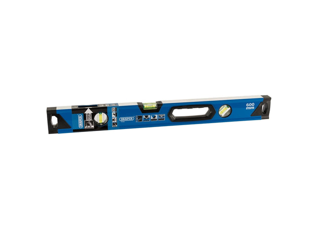 Draper Box Section Level with Side View Vial, 600mm 75102 Draper - Town Tools 