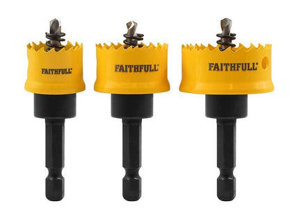 Faithfull Mini Holesaw Set, 3 Piece Faithfull - RockBottom Northampton