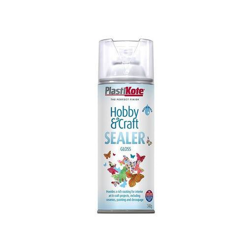 Plastikote Hobby & Craft Sealer Spray Clear Gloss 400ml PlastiKote - RockBottom Nothampton