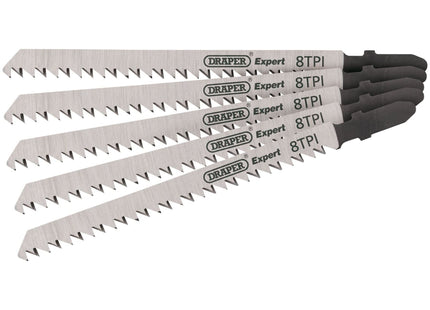 Draper DT301CD Jigsaw Blade Set, 115mm (5 Piece) 81728 Draper - Town Tools 