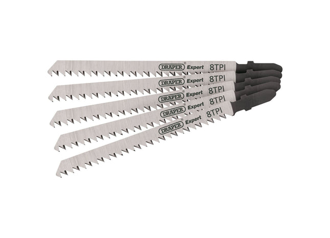 Draper DT301CD Jigsaw Blade Set, 115mm (5 Piece) 81728 Draper - Town Tools 