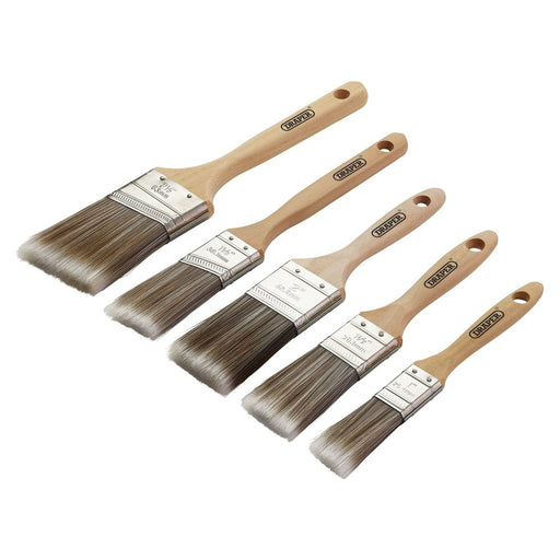 Draper Wood Handle Paint Brush Set (5 Piece) Draper - Town Tools