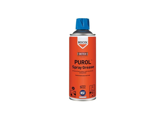 Rocol PUROL Spray Grease 400ml ROCOL - RockBottom Nothampton