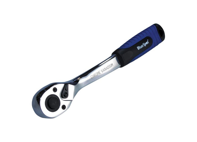 Bluespot Tools Soft Grip Ratchet 72 Teeth 1/2in Drive BlueSpot Tools - RockBottom Northampton