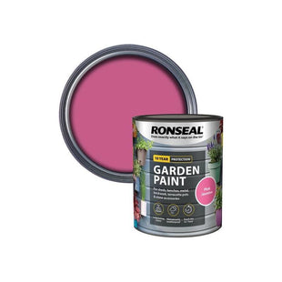 Ronseal Garden Paint Pink Jasmine 750ml Ronseal - RockBottom Nothampton