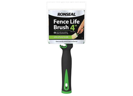 Ronseal Soft Grip Fence Life Brush 100 x 40mm Ronseal - RockBottom Nothampton