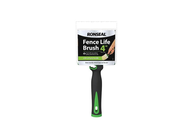 Ronseal Soft Grip Fence Life Brush 100 x 40mm Ronseal - RockBottom Nothampton
