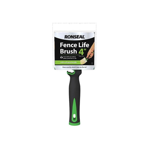 Ronseal Soft Grip Fence Life Brush 100 x 40mm Ronseal - RockBottom Nothampton