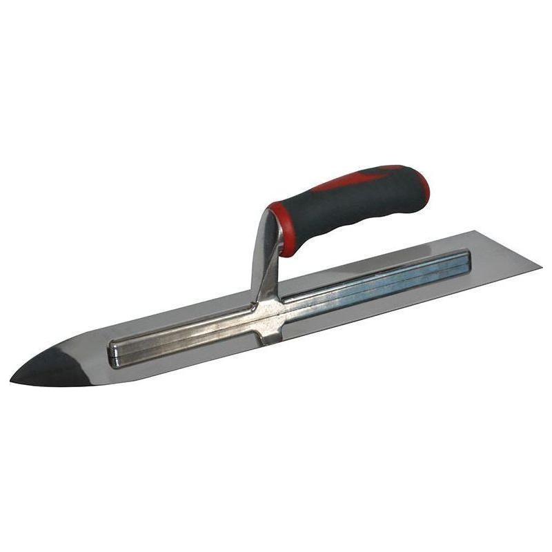 Faithfull Flooring Trowel Stainless Steel Soft Grip Handle 16 x 4in Faithfull - RockBottom Northampton