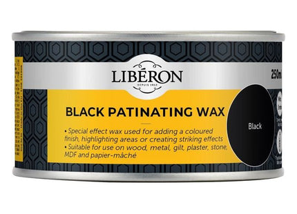 Liberon Black Patinating Wax 250ml Liberon - RockBottom Northampton