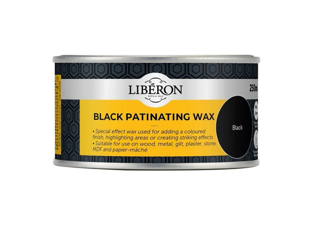 Liberon Black Patinating Wax 250ml Liberon - RockBottom Northampton