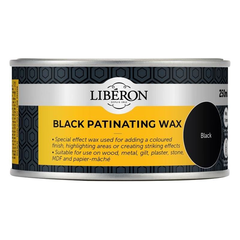 Liberon Black Patinating Wax 250ml Liberon - RockBottom Northampton
