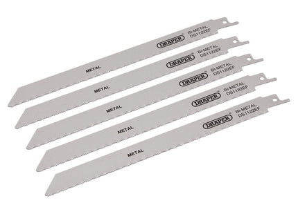 Draper Bi-metal Reciprocating Saw Blades for Metal Cutting, 225mm, 18tpi (Pack o Draper - Town Tools 