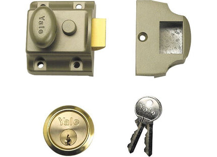 Yale Locks 706 Traditional Nightlatch 40mm Backset ENB Finish Box Yale Locks - RockBottom Northampton