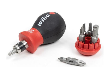 Wiha Magnetic SoftFinish® Stubby Screwdriver with Bit Magazine (SL, PH) Wiha - RockBottom Northampton