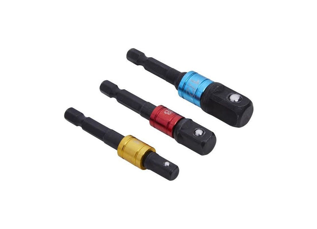 Bluespot Tools Colour-Coded Impact Socket Adaptor Set, 3 Piece BlueSpot Tools - RockBottom Northampton