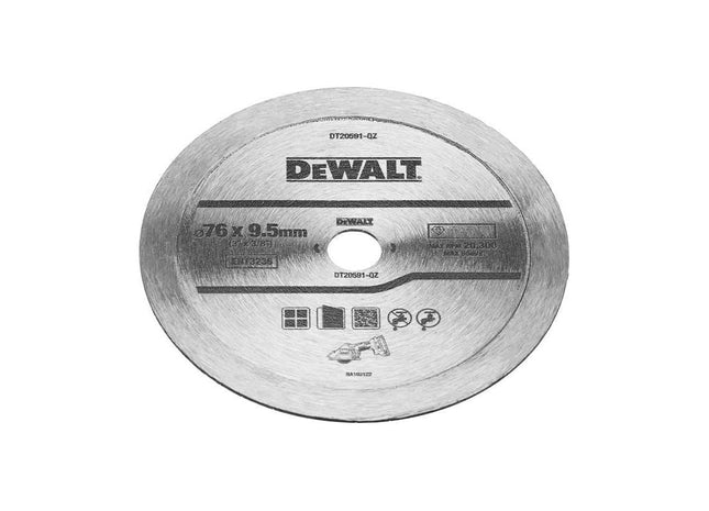 Dewalt Power Tools DT20591 Diamond Tile Blade 76mm DeWALT Power Tools - RockBottom Northampton
