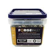 Forgefix ForgeFast Pozi Compatible Elite Performance Wood Screw ZY 5.0 x 100mm Tub 300 ForgeFix - RockBottom Northampton