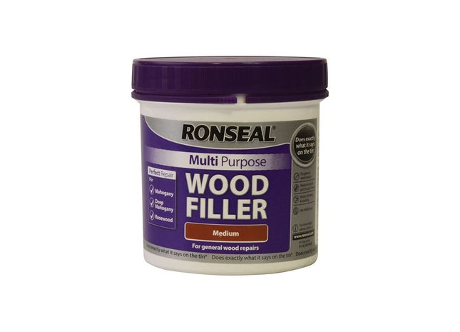 Ronseal Multipurpose Wood Filler Tub Medium 465g Ronseal - RockBottom Nothampton
