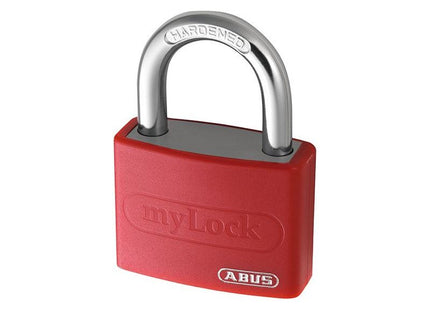 Abus Mechanical T65AL/40mm My Lock Aluminium Padlock Red Keyed Alike 6401 ABUS Mechanical - RockBottom Northampton 