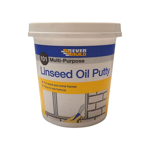 Everbuild Sika 101 Multi-Purpose Linseed Oil Putty Natural 1kg Everbuild Sika - RockBottom Northamptin