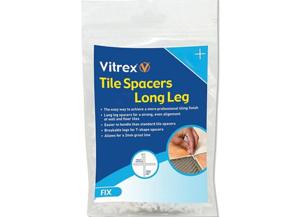Vitrex Long Leg Spacer 2mm (Pack 2000) Vitrex - RockBottom Northampton