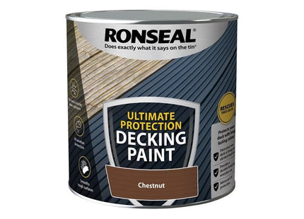 Ronseal Ultimate Protection Decking Paint Chestnut 2.5 litre Ronseal - RockBottom Nothampton
