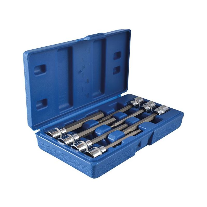 Bluespot Tools 3/8in Drive Extra Long Hex Socket Bit Set, 7 Piece BlueSpot Tools - RockBottom Northampton