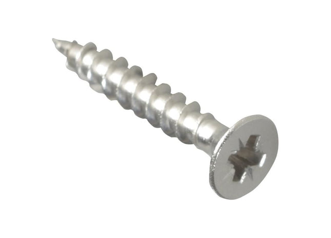 Forgefix Multi-Purpose Pozi Compatible Screw CSK ST S/Steel 4.0 x 25mm Box 200 ForgeFix - RockBottom Northampton